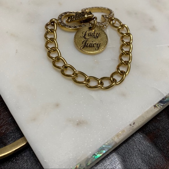 jewelry Juicy Couture gold plated chain link bracelet - Picture 6 of 16